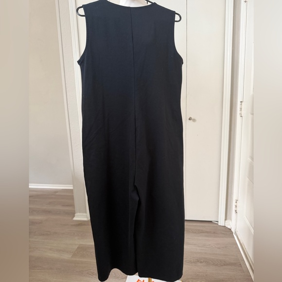 Eileen Fisher Black Sleeveless Jumpsuit - Picture 9 of 11